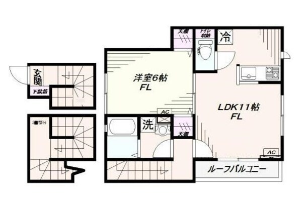 志村三丁目駅 徒歩16分 3階の物件間取画像